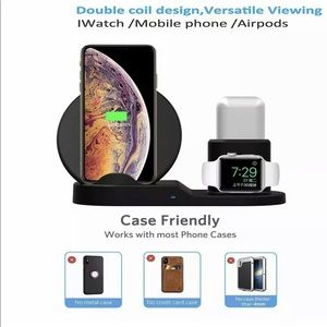 3 in 1 wireless charging case for Apple iPhone, Apple Watch and AirPods NEW